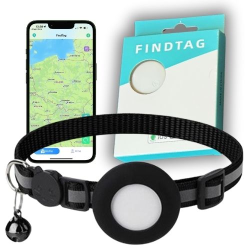 Lokalizator GPS dla Psa Kota Findtag Bluetooth Obroża działa z Android & iOS