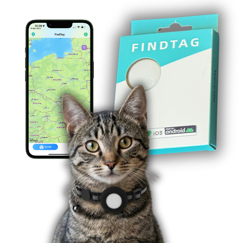 Lokalizator GPS dla Psa Kota Findtag Bluetooth Obroża działa z Android & iOS