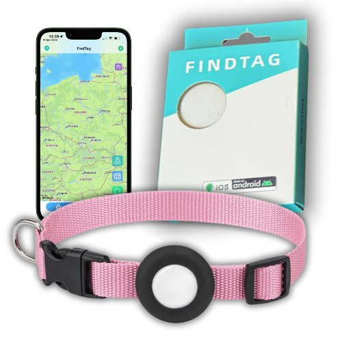 Lokalizator GPS dla Psa Kota Findtag Bluetooth Obroża działa z Android & iOS